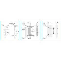 Charniere Prameta Panneau Compact - Ref. PRA364FL51N